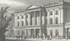 LONDON. Inst, Finsbury Circus 1827 old antique vintage print picture