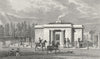 LONDON. New lodges, Hyde Park 1828 old antique vintage print picture