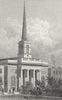 KINGS. St Barnabas, King Square 1828 old antique vintage print picture
