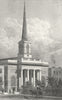 KINGS. St Barnabas, King Square 1828 old antique vintage print picture