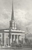 KINGS. St Barnabas, King Square 1828 old antique vintage print picture