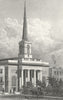 KINGS. St Barnabas, King Square 1828 old antique vintage print picture
