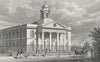 LONDON. St Mary Le-Bone Chapel, John's Wood Road 1828 old antique print