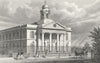 LONDON. St Mary Le-Bone Chapel, John's Wood Road 1828 old antique print