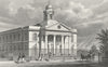 LONDON. St Mary Le-Bone Chapel, John's Wood Road 1828 old antique print