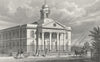 LONDON. St Mary Le-Bone Chapel, John's Wood Road 1828 old antique print