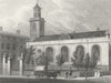 LONDON. St Mary, Aldermanbury 1830 old antique vintage print picture