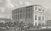 LONDON. Buildings, Highfield, Camden Road 1828 old antique print picture