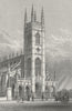 LONDON. St Lukes Church, Chelsea 1828 old antique vintage print picture