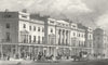 LONDON. West side of Regent St 1828 old antique vintage print picture