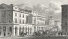 LONDON. Italian Opera House, Haymarket 1828 old antique vintage print picture