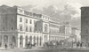 LONDON. Italian Opera House, Haymarket 1828 old antique vintage print picture