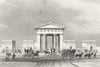 LONDON. & Birmingham Railway station c1840 old antique vintage print picture