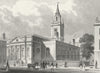 CANADA. St Lawrence, King Street c1830 old antique vintage print picture