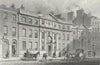 LONDON. Drapers Hall, Throgmorton St c1828 old antique vintage print picture