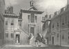 LONDON. Serjeants Inn Hall, Chancery Lane 1829 old antique print picture