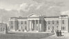 LONDON. Haberdasher's Alms Houses, Hoxton 1828 old antique print picture