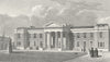 LONDON. Haberdasher's Alms Houses, Hoxton 1828 old antique print picture