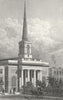 KINGS. St Barnabas, King Square 1828 old antique vintage print picture