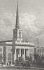 KINGS. St Barnabas, King Square 1828 old antique vintage print picture