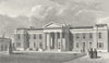LONDON. Haberdasher's Alms Houses, Hoxton 1828 old antique print picture
