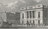 PALL MALL. building E Uni Club House 1828 old antique vintage print picture