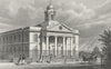 LONDON. St Mary Le-Bone Chapel, John's Wood Road 1828 old antique print