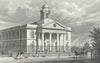 LONDON. St Mary Le-Bone Chapel, John's Wood Road 1828 old antique print