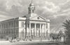 LONDON. St Mary Le-Bone Chapel, John's Wood Road 1828 old antique print