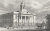 LONDON. St Mary Le-Bone Chapel, John's Wood Road 1828 old antique print