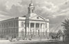 LONDON. St Mary Le-Bone Chapel, John's Wood Road 1828 old antique print