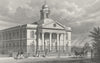 LONDON. St Mary Le-Bone Chapel, John's Wood Road 1828 old antique print