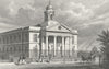 LONDON. St Mary Le-Bone Chapel, John's Wood Road 1828 old antique print