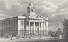 LONDON. St Mary Le-Bone Chapel, John's Wood Road 1828 old antique print