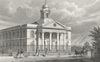 LONDON. St Mary Le-Bone Chapel, John's Wood Road 1828 old antique print