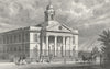 LONDON. St Mary Le-Bone Chapel, John's Wood Road 1828 old antique print