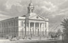 LONDON. St Mary Le-Bone Chapel, John's Wood Road 1828 old antique print