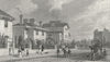 LONDON. Park village east, Regent's 1829 old antique vintage print picture