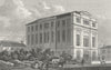 LONDON. Buildings, Highfield, Camden Road 1829 old antique print picture