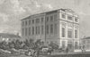 LONDON. Buildings, Highfield, Camden Road 1828 old antique print picture