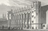 BUILDINGS. New Hall, Christ's Hospital 1828 old antique vintage print picture