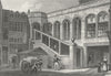LONDON. Crosby Hall, Bishopsgate 1830 old antique vintage print picture