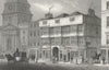LONDON. White hart tavern, Bishopsgate 1829 old antique vintage print picture
