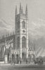 LONDON. St Lukes Church, Chelsea 1828 old antique vintage print picture