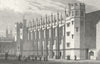 BUILDINGS. New Hall, Christ's Hospital 1828 old antique vintage print picture
