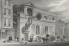 LONDON. St Dunstan, west, Fleet 1829 old antique vintage print picture