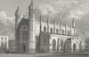 CHURCHES. Trinity Church, Cloudesley Sq 1829 old antique vintage print picture