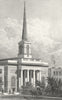 KINGS. St Barnabas, King Square 1828 old antique vintage print picture