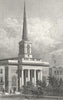KINGS. St Barnabas, King Square 1828 old antique vintage print picture
