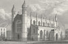 CHURCHES. Trinity Church, Cloudesley Sq 1829 old antique vintage print picture